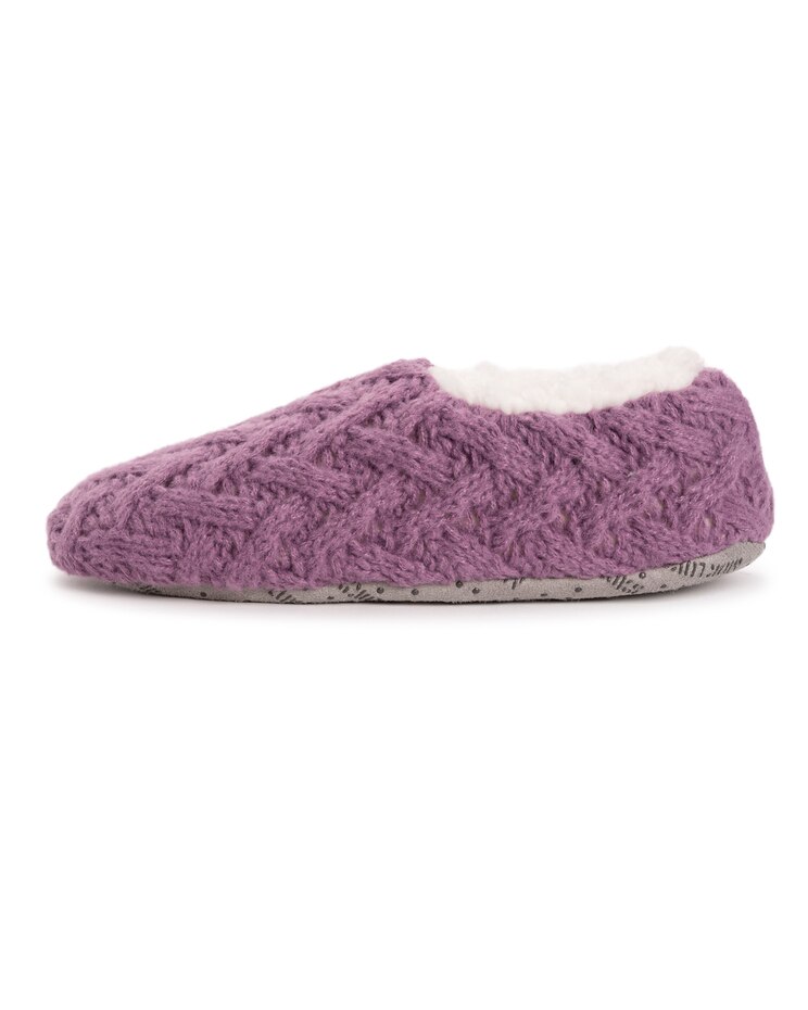 MUK LUKS® Women's Sweater Knit Ballerina Slippers image number 7