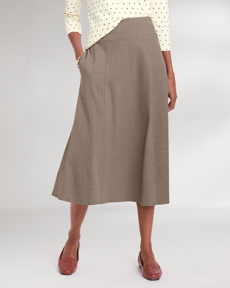 Everyday Knit Solid Skirt image number 1