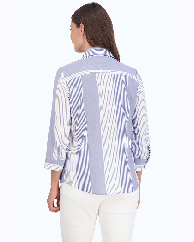 Luna No Iron Variegated Stripe Shirt image number 2