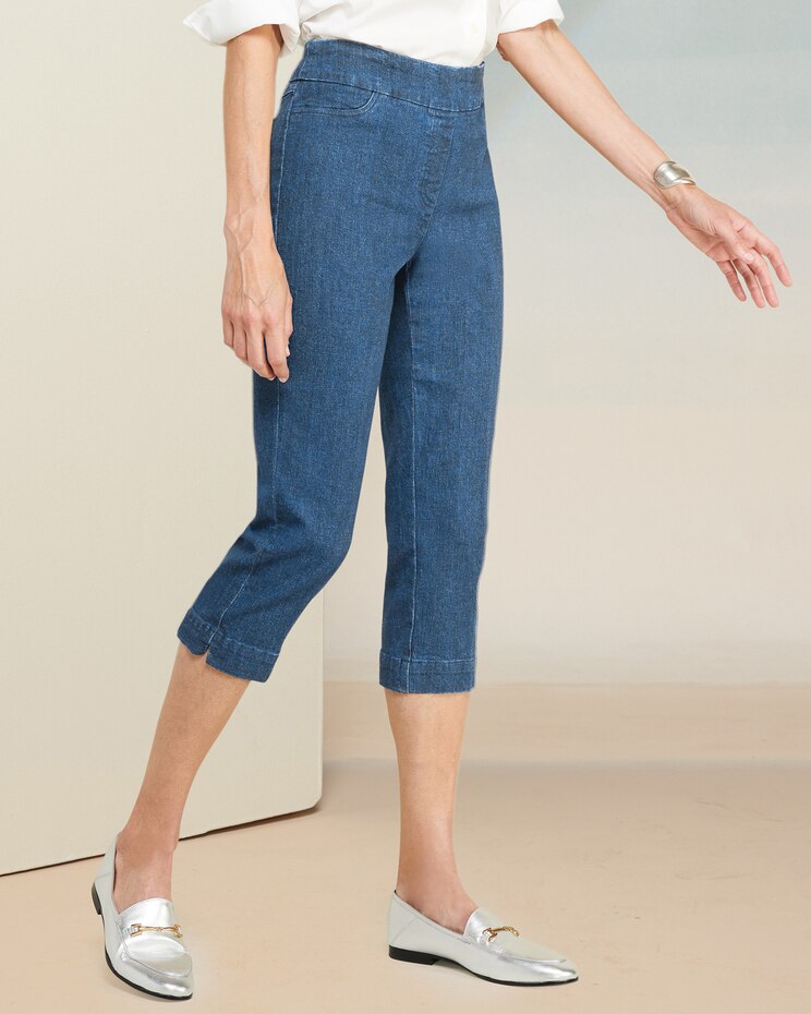 Slimtacular® Denim Capris image number 1
