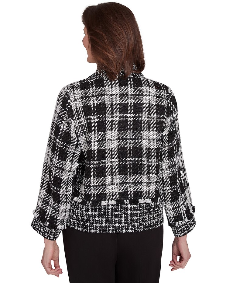 Alfred Dunner® Runway Ready Spliced Woven Jacket image number 2