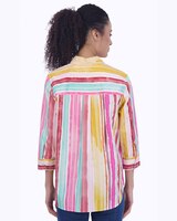 Boyfriend Watercolor Stripe Shirt thumbnail number 2