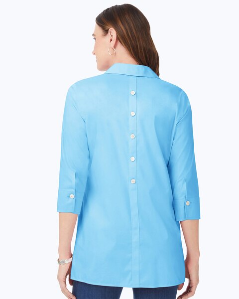 Pamela 3/4 Sleeve Solid Stretch Blouse
