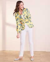 Jacobean Floral Ruffle Jacket  thumbnail number 2