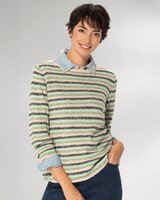 Textured-Stripe Weekend Sweater thumbnail number 2
