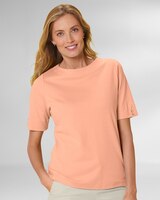 Essential Cotton Solid Elbow-Sleeve Tee thumbnail number 1