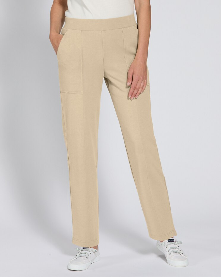 Everyday Knits 4-Pocket Relaxed Straight-Leg Pants image number 1