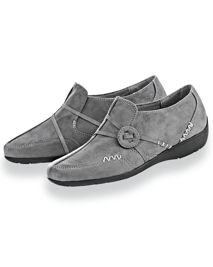 “Kelly” Faux Suede Slip-Ons by Classique® image number 1