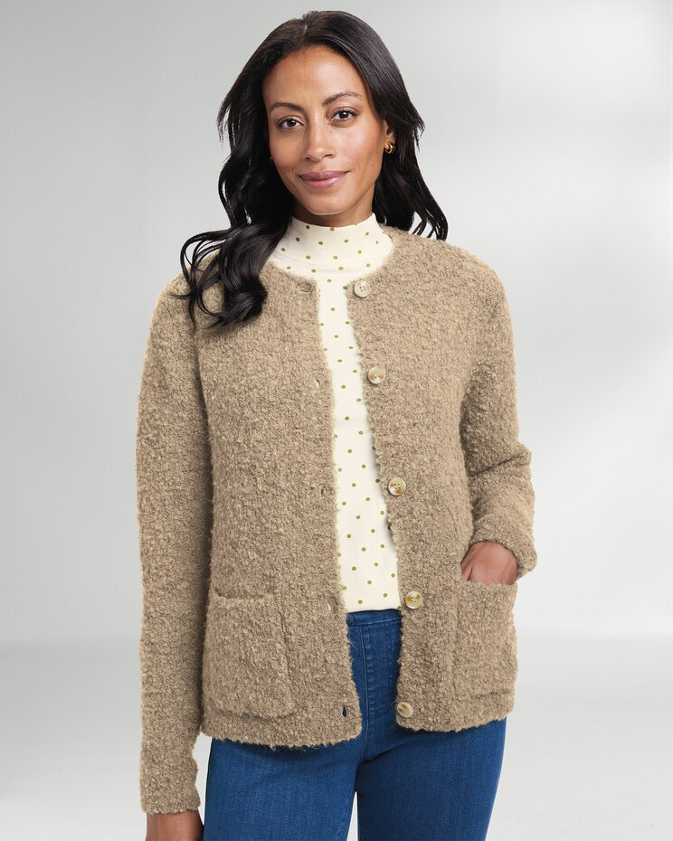 Luxe Bouclé Cardigan image number 1