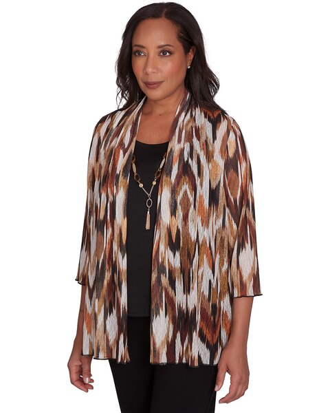 Alfred Dunner® Rue Rivoli Two In One Mesh Top With Detachable Necklace