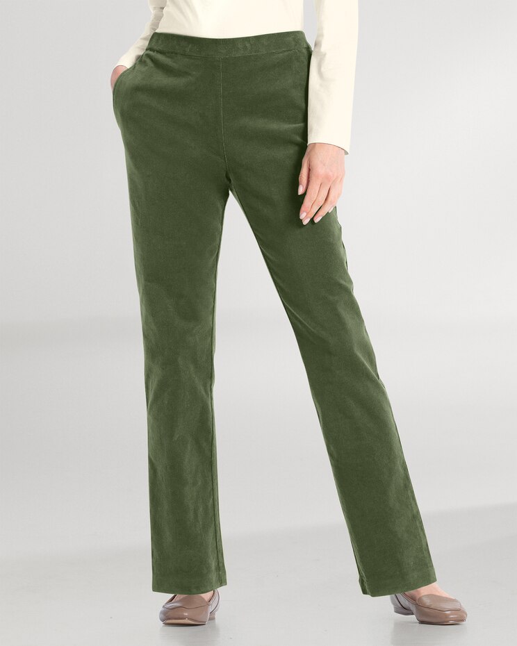 Stretch Pincord Pull-On Pants image number 1