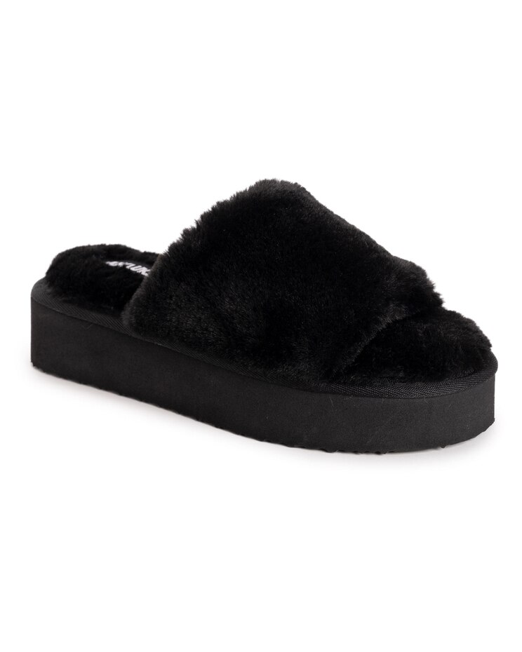 MUK LUKS® Women's Platform Slide Slipper image number 1