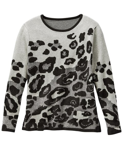 Embellished Animal Sweater