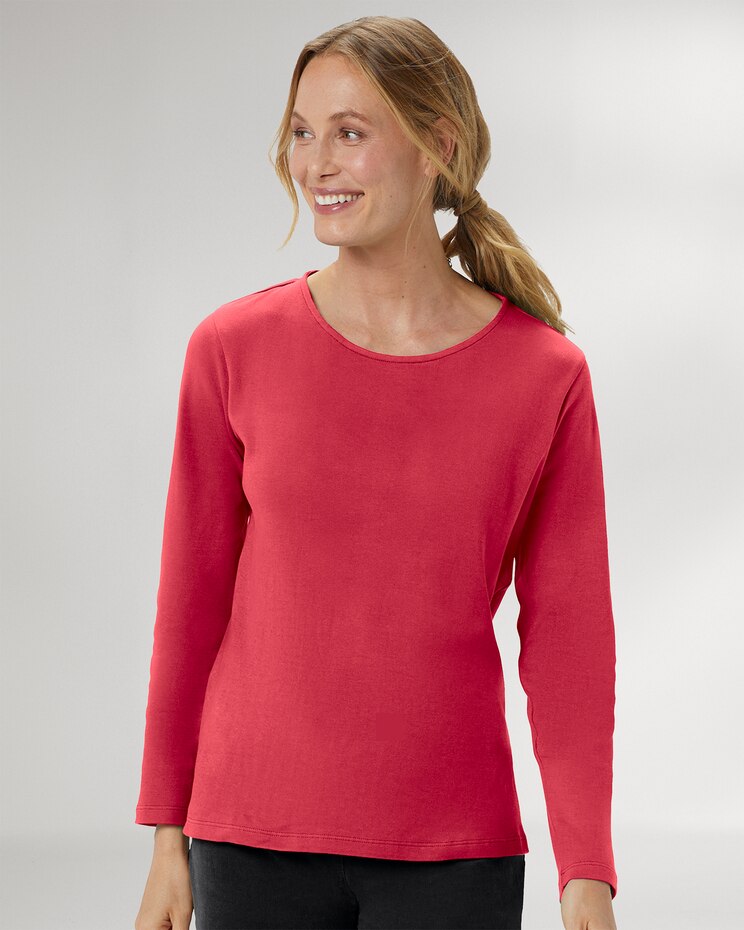 Essential Cotton Solid Jewelneck Tee image number 1