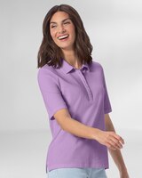 Essential Cotton Elbow-Sleeve Polo thumbnail number 1