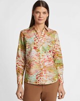 Foxcroft Mary  Watercolor Zebra Shirt thumbnail number 1