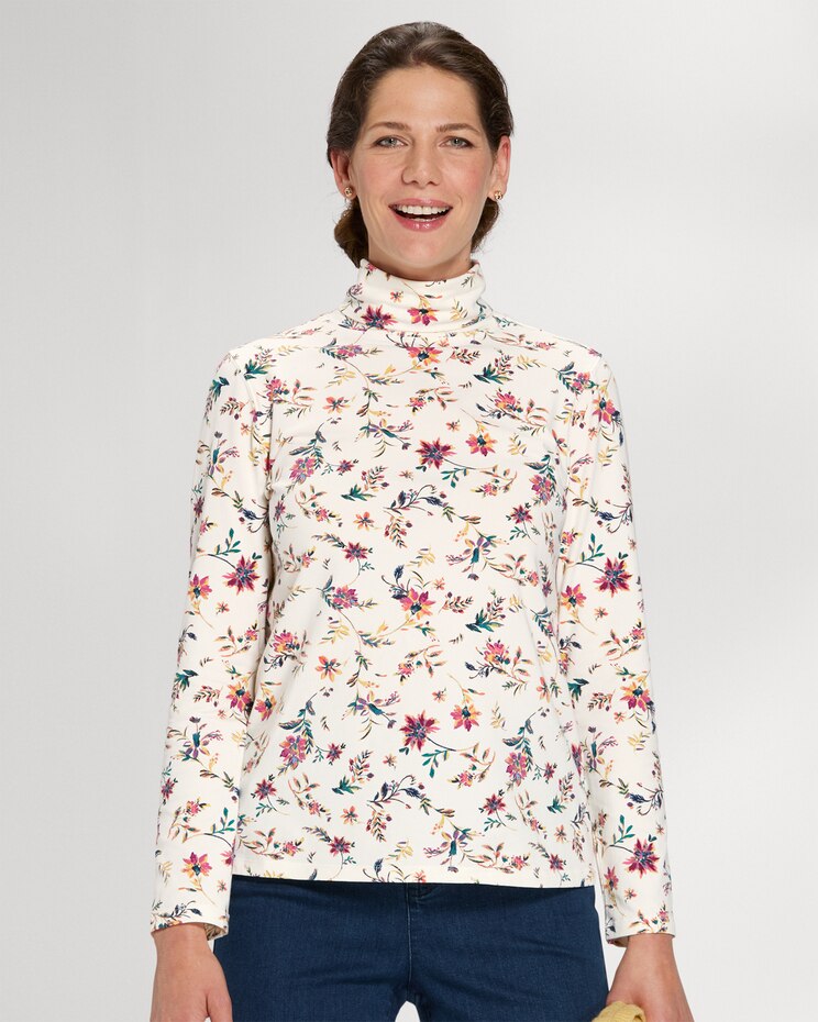 Prima™ Cotton Autumn Florals Turtleneck image number 1
