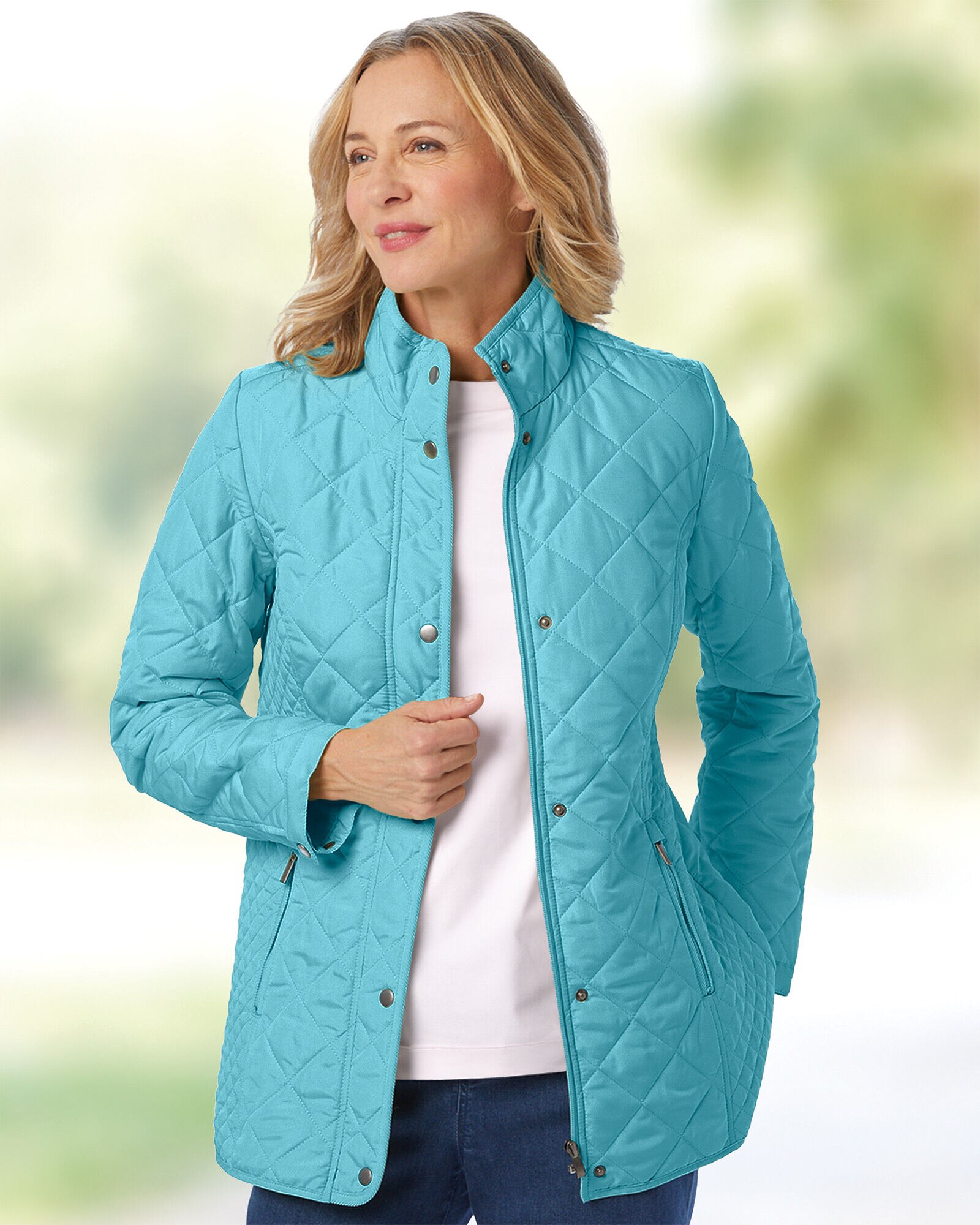 Appleseeds quilted jacket shop