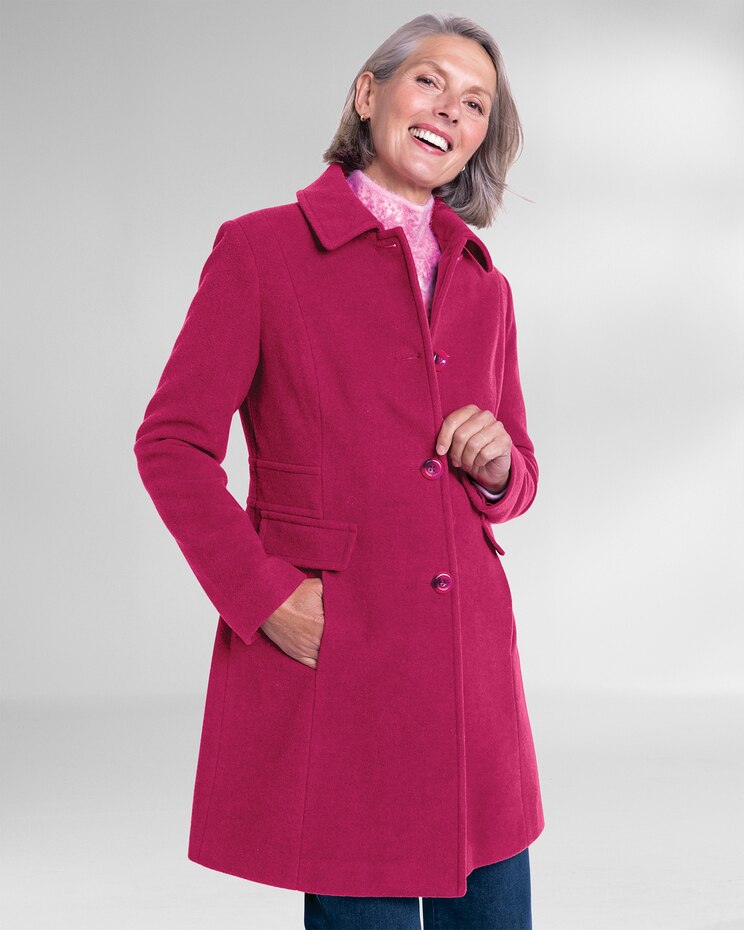 Larry Levine® Updated Wool Coat image number 1