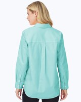 Boyfriend Long Sleeve Pinpoint Shirt thumbnail number 2