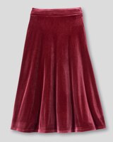 Stretch Velvet Midi Skirt thumbnail number 2