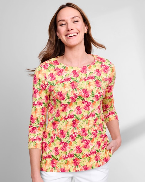 Essential Cotton Floral Burst Tee 