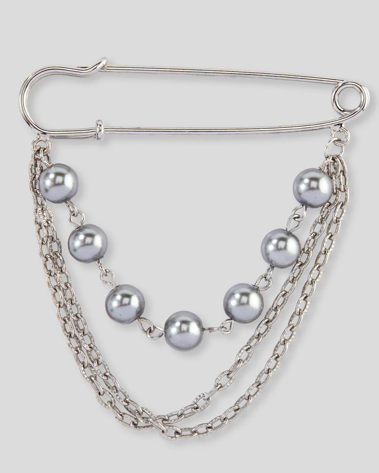 Pearl & Chain Pin image number 1