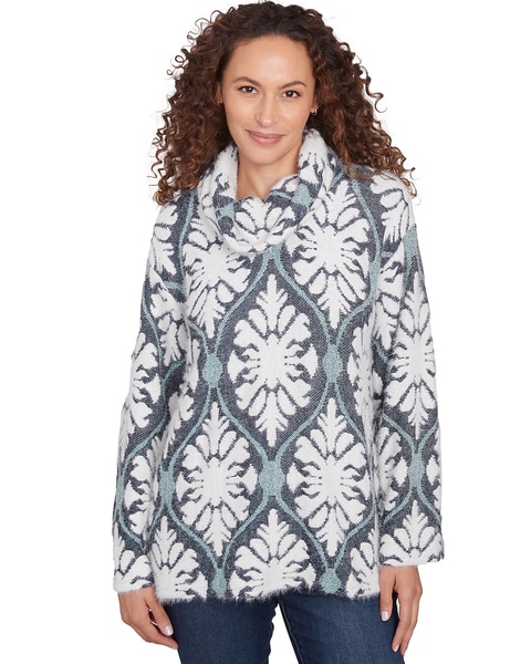 Ruby Rd® Wintery Glow Knit Jewel Tile Top