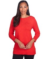 Ruby Rd® Stud Embellished Tunic Sweater thumbnail number 1