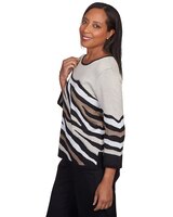 Alfred Dunner® Classics Animal Jacquard Beaded Top thumbnail number 7