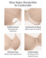 Glamorise Full Figure Plus Size WonderWire Minimizer Bra Underwire thumbnail number 4