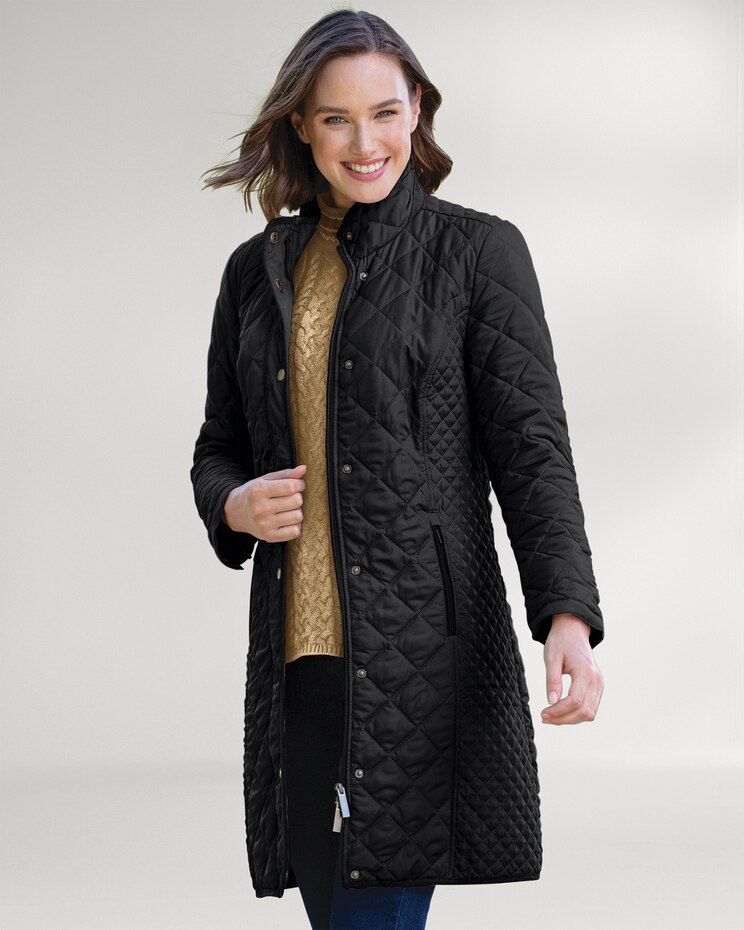 Berkshire Diamond-Quilted Three-Quarter-Length Coat image number 1