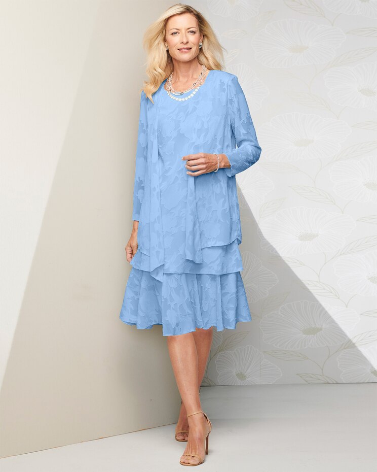 Flirty Burnout Jacket Dress image number 1