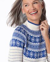 Snowflake Fair Isle Mockneck Sweater thumbnail number 2