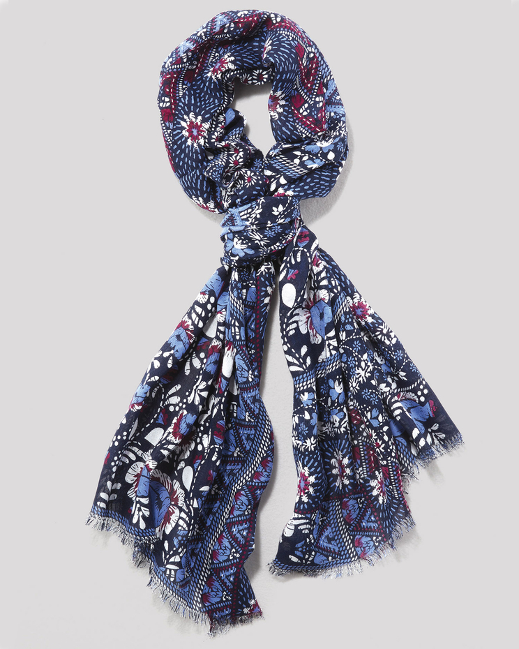 Mulberry Patchwork Oblong Scarf image number 2