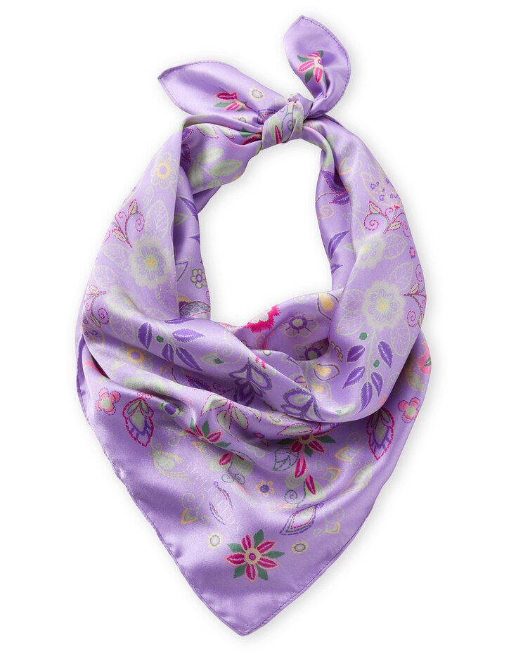 Lilac Garden Satin Scarf image number 2