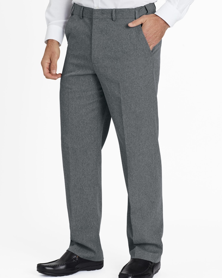 John Blair Signature Adjust-A-Band Relaxed-Fit Gabardine Dress Pants image number 1