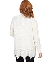 Ruby Rd® Solid Textured Zigzag Hem Open Cardigan thumbnail number 4