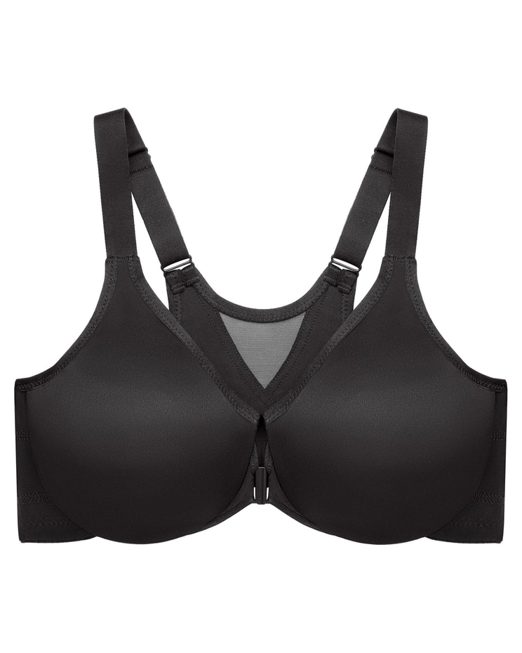 Glamorise Full Figure Plus Size WonderWire Front-Closure Posture Back Bra Underwire image number 5