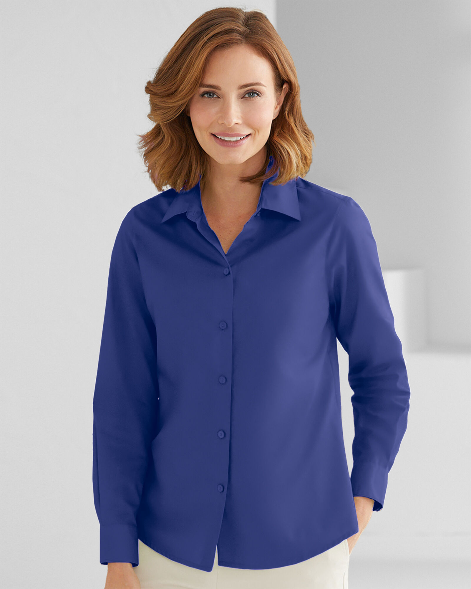 Foxcroft® Perfect-Fit Long-Sleeve Non-Iron Shirt