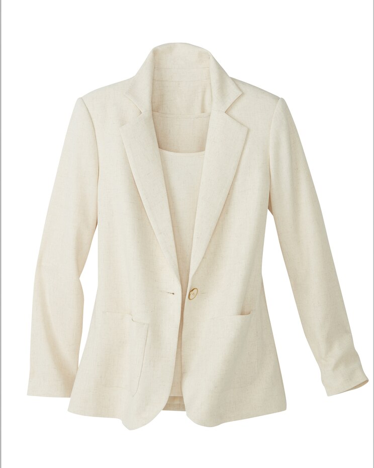 Look-Of-Linen Blazer image number 2