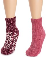 MUK LUKS® Womens Chenille Cabin Socks 2Pr Pack thumbnail number 4