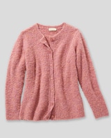 Luxe Bouclè Button-Front Cardigan thumbnail number 2