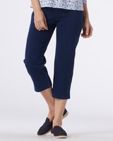 Classic Knit Denim Capris thumbnail number 1