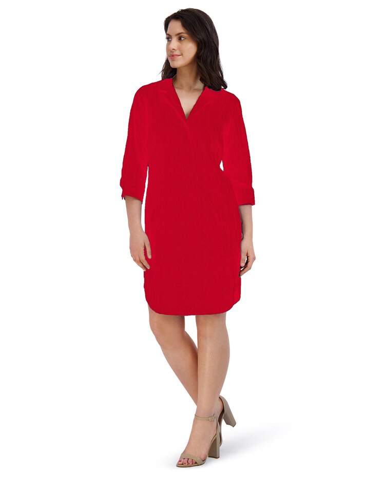 Sloane Easy Care Crinkle Dress image number 1