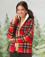 Plaid Sherpa Fleece Jacket thumbnail number 1