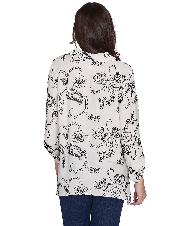 Ruby Rd® New And Now Woven Luxe Voile Top image number 2