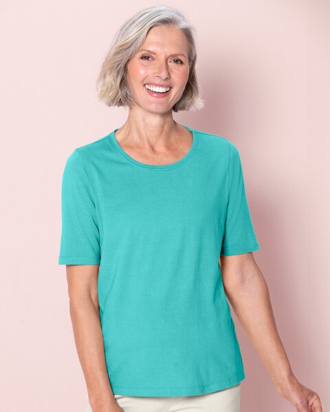Prima™ Cotton Ultimate Elbow-Sleeve Tee