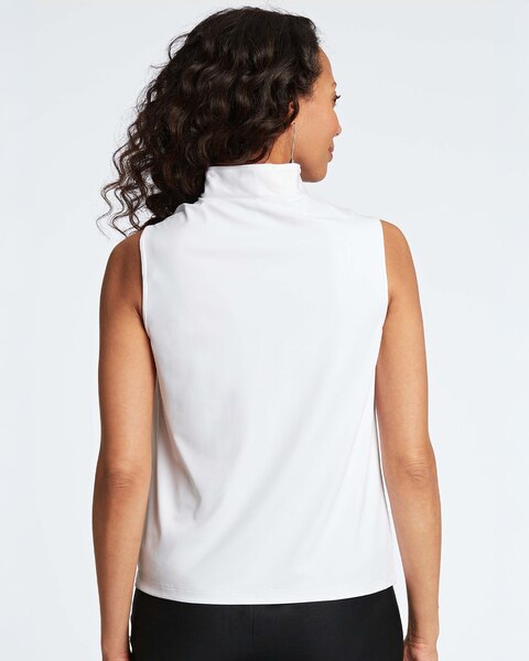 Foxcroft Tammy Knit-Woven Layering Tank
