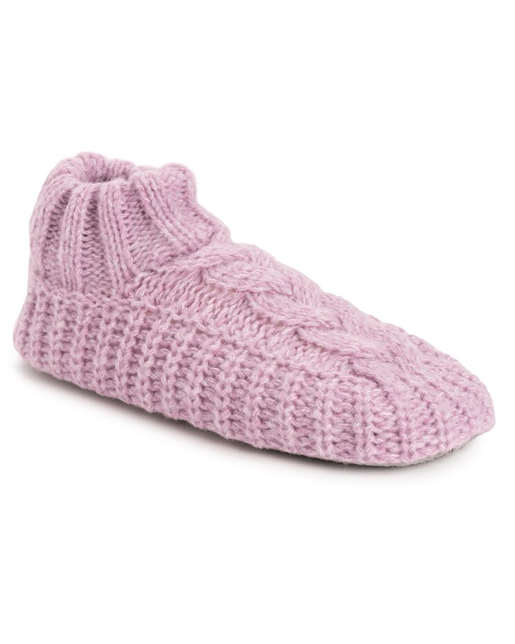 MUK LUKS® Women's Sweater Cuff Bootie Socks image number 1